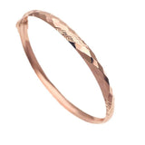 14K Rose Plated Purple Dazzling Light Bracelet for Women