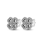 925 Silver Zircon CZ Studs Earrings Wedding Engagement Jewelry Gift