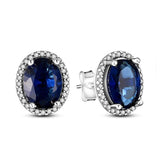 925 Silver Earrings Women 925 Sterling Silver Zircon CZ Studs Earrings
