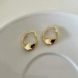 925 Sterling Silver European and American Twisted Earrings for Women