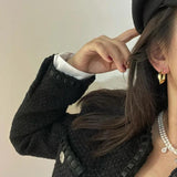 925 Sterling Silver European and American Twisted Earrings for Women