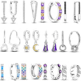 925 Silver Love Earrings for Women - Wedding Party Gift
