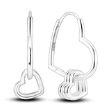 925 Silver Love Earrings for Women - Wedding Party Gift