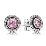 Love Knot Petals Earrings 925 Silver Wedding Party Gift