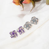 925 Silver Zirconia Eternal Heart Twist Earrings S-E430