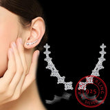 925 Sterling Silver Ear Cuff with Cubic Zirconia
