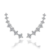 925 Sterling Silver Ear Cuff with Cubic Zirconia