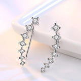 925 Sterling Silver Ear Cuff with Cubic Zirconia