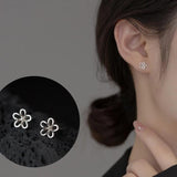 925 Silver Flower Earrings For Kids Ear Piercing