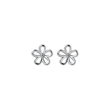925 Silver Flower Earrings For Kids Ear Piercing