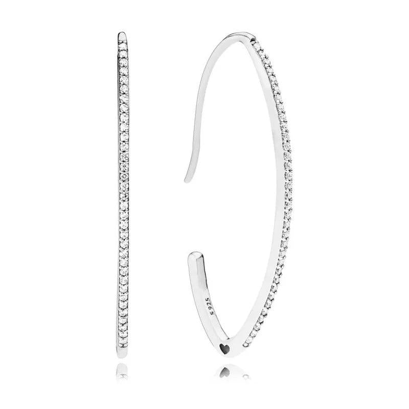 925 Silver Stud Earrings Feather Wing Pinecone Hoop Earring