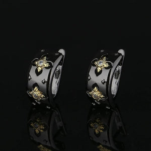 Two-color Cross Shape Earrings for Women