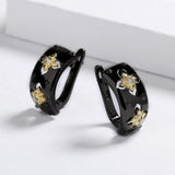 Two-color Cross Shape Earrings for Women