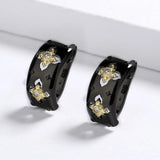 Two-color Cross Shape Earrings for Women