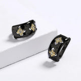 Two-color Cross Shape Earrings for Women