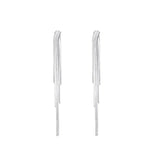 925 Silver Tassel Drop Earrings for Women Party Jewelry