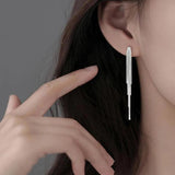 925 Silver Tassel Drop Earrings for Women Party Jewelry