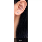 Zircon 925 Sterling Silver Stud Earrings - RJ126