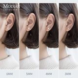 Zircon 925 Sterling Silver Stud Earrings - RJ126