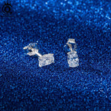 925 Silver Oval-Cut Zircon Earrings 8A CZ Party Jewelry