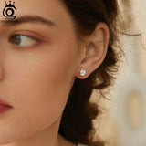 925 Silver Oval-Cut Zircon Earrings 8A CZ Party Jewelry
