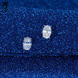 925 Silver Oval-Cut Zircon Earrings 8A CZ Party Jewelry