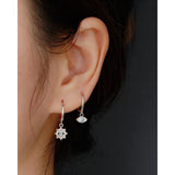 925 Silver Devil's Eye Dangle Earrings Turquoise Zircon Wedding Party Jewelry