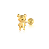 925 Silver Zircon Ball Stud Earrings Women Jewelry