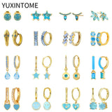 925 Silver Zircon Earrings Studs