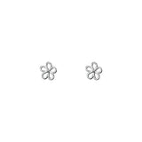 925 Silver Japanese Daisy Stud Earrings Mini Sweet Jewelry