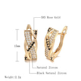 Rose Zircon Heart & Arrow Earrings with Diamonds & Serpentine Drop