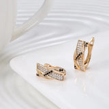 Rose Zircon Heart & Arrow Earrings with Diamonds & Serpentine Drop