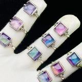 Fluorite Heart Ring & Ear Studs Set