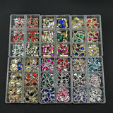 Nail Charms Rhinestones Nail Art Heart Planet Gems Alloy Diamond Crystal Jewelry