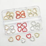 Nail Charms Rhinestones Nail Art Heart Planet Gems Alloy Diamond Crystal Jewelry