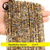 3mm Faceted Sunstone Amazonite Agate Beads for DIY Jewelry 15''