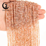 3mm Faceted Sunstone Amazonite Agate Beads for DIY Jewelry 15''
