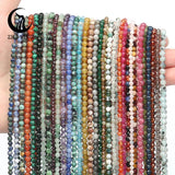 3mm Faceted Sunstone Amazonite Agate Beads for DIY Jewelry 15''