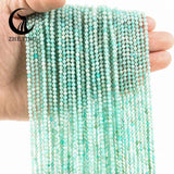 3mm Faceted Sunstone Amazonite Agate Beads for DIY Jewelry 15''