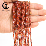 3mm Faceted Sunstone Amazonite Agate Beads for DIY Jewelry 15''