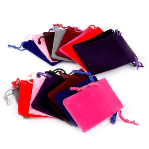 10pcs Velvet Bag Jewelry Packaging Wedding Favor Pouches 5x7cm 7x9cm 9x12cm 10x1