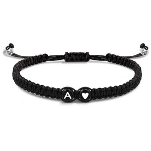 Heart Link Rope Braided Bracelets for Mom Daughter Couples Jewelry