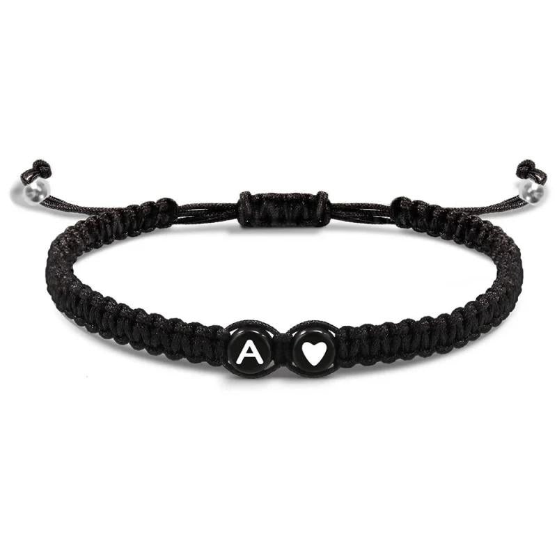 Heart Link Rope Braided Bracelets for Mom Daughter Couples Jewelry