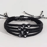 Heart Link Rope Braided Bracelets for Mom Daughter Couples Jewelry
