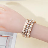 Enamel Happy Face Diamond Bracelet Dice Beads Boho Jewelry Accessories