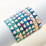 Heart Shape Bracelets Boho Elastic Love Bangle For Women Couple