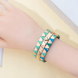 Heart Shape Bracelets Boho Elastic Love Bangle For Women Couple