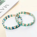 Heart Shape Bracelets Boho Elastic Love Bangle For Women Couple