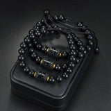 Zodiac Bracelets Agate Beads Wristbands Couple Jewelry