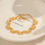 18K Plated Water Resistant Minority Butterfly Pattern Bracelet